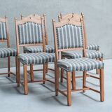Set of Six Mid-Century Danish Oak Dining Chairs