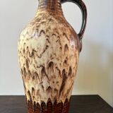 Large West Germany ceramic pitcher vase from the 70s
