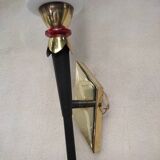 Applique torchère avec opaline