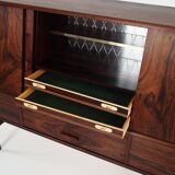Buffet haut en palissandre, design danois, années 1970, production : Danemark