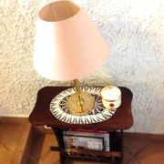 Magazine holder in varnished wood / vintage 60s