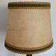 Bronze and brass table lamp, floral decoration with vine leaves