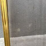 19th century fireplace screen by Bouhon Frères in brass, French spark guard 1890