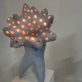 Ceramic lamp by agnes debizet. contemporary ceramist.