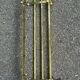 Hollywood Regency wall coat rack, gold brass, hat shelf, 1960s.