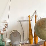 Old fencing mask set and its foil