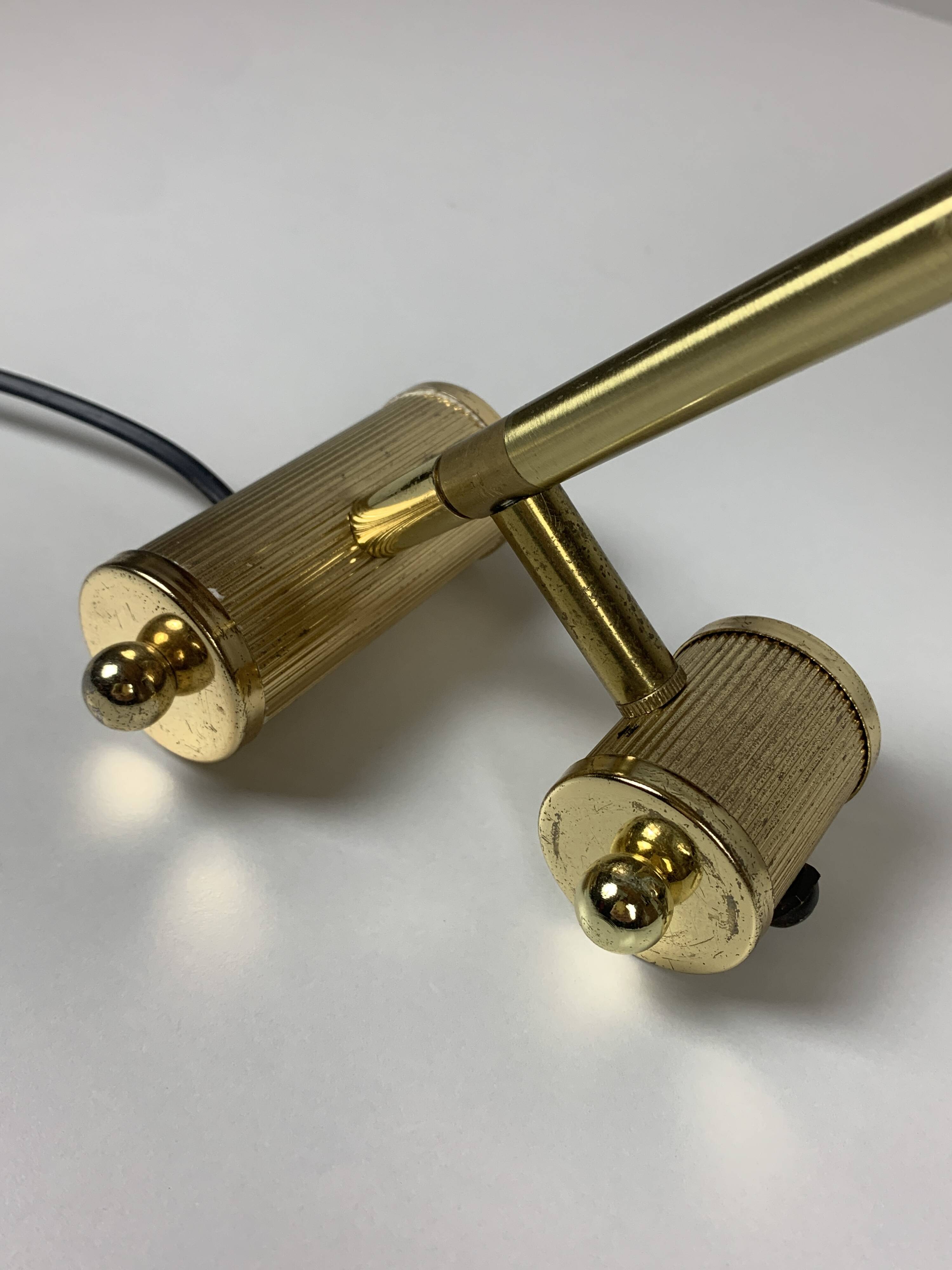 Small midcentury adjustable diabolo counter balance architectural desk lamp, 1960s