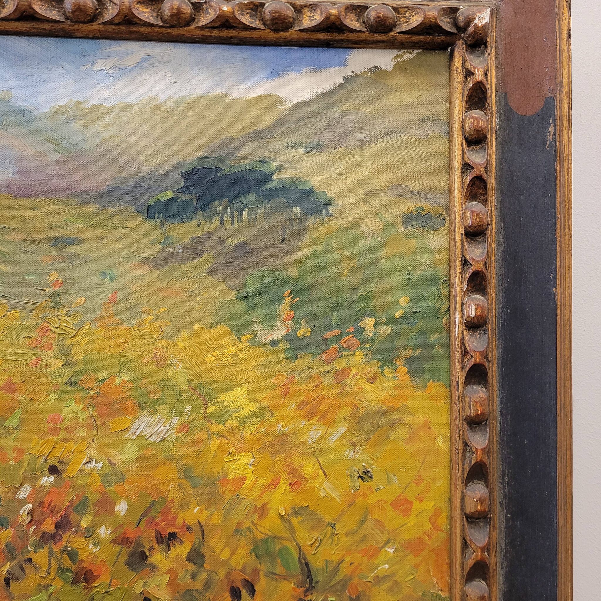 Oleo sobre lienzo “Setembre”, Francesc d’Assis Planas Doria, Escuela catalana, pp. s. XX - Catalonia,