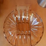 Smoked pink art deco cut