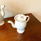 White porcelain coffee and tea set