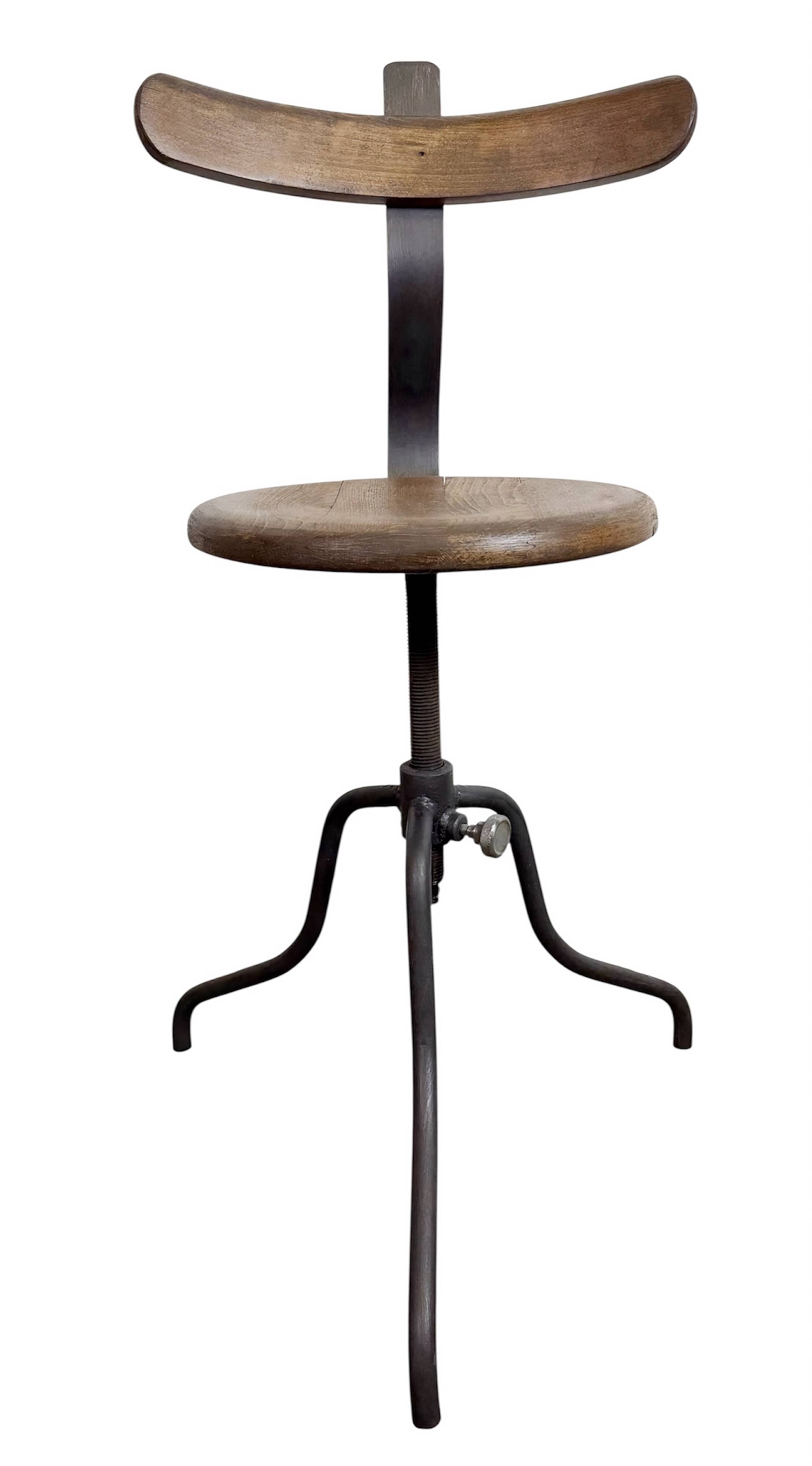 Industrial Factory Swivel Chair, 1950s