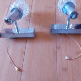 Paire d'appliques vintages 70's
