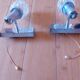 Pair of vintage 70's wall lights