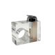 Space age clear lucite table lighter, Italy 1970s