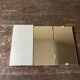 Wooden wallet triptych bathroom mirror 78cm x 38cm