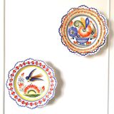 Henriot Quimper pair of decorative plates