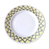 Plat rond semi-creux en faïence de Badonviller