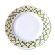 Round, semi-hollow dish, Badonviller earthenware
