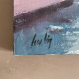 Signed seaside painting