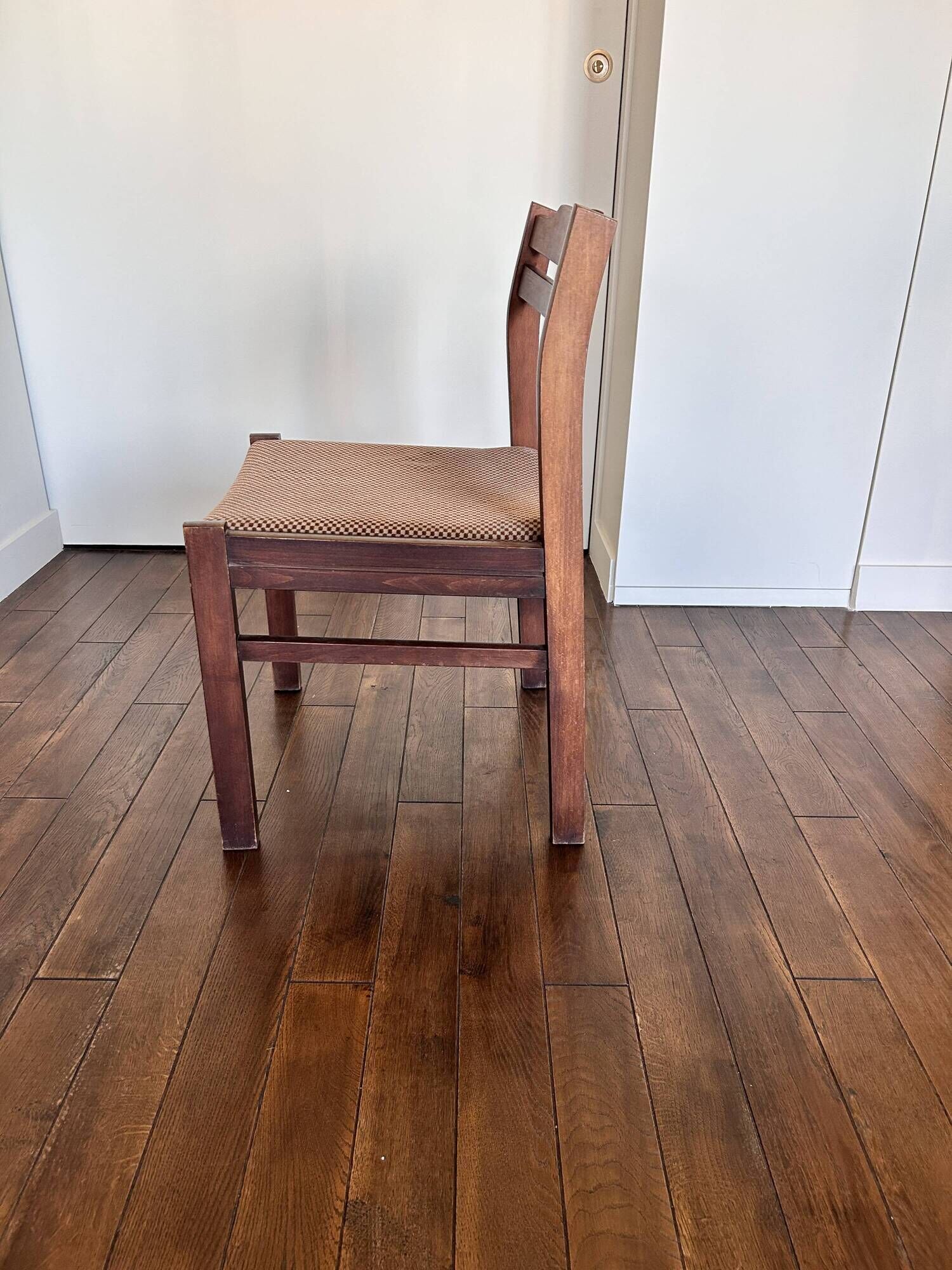 Set of 4 vintage solid wood chairs