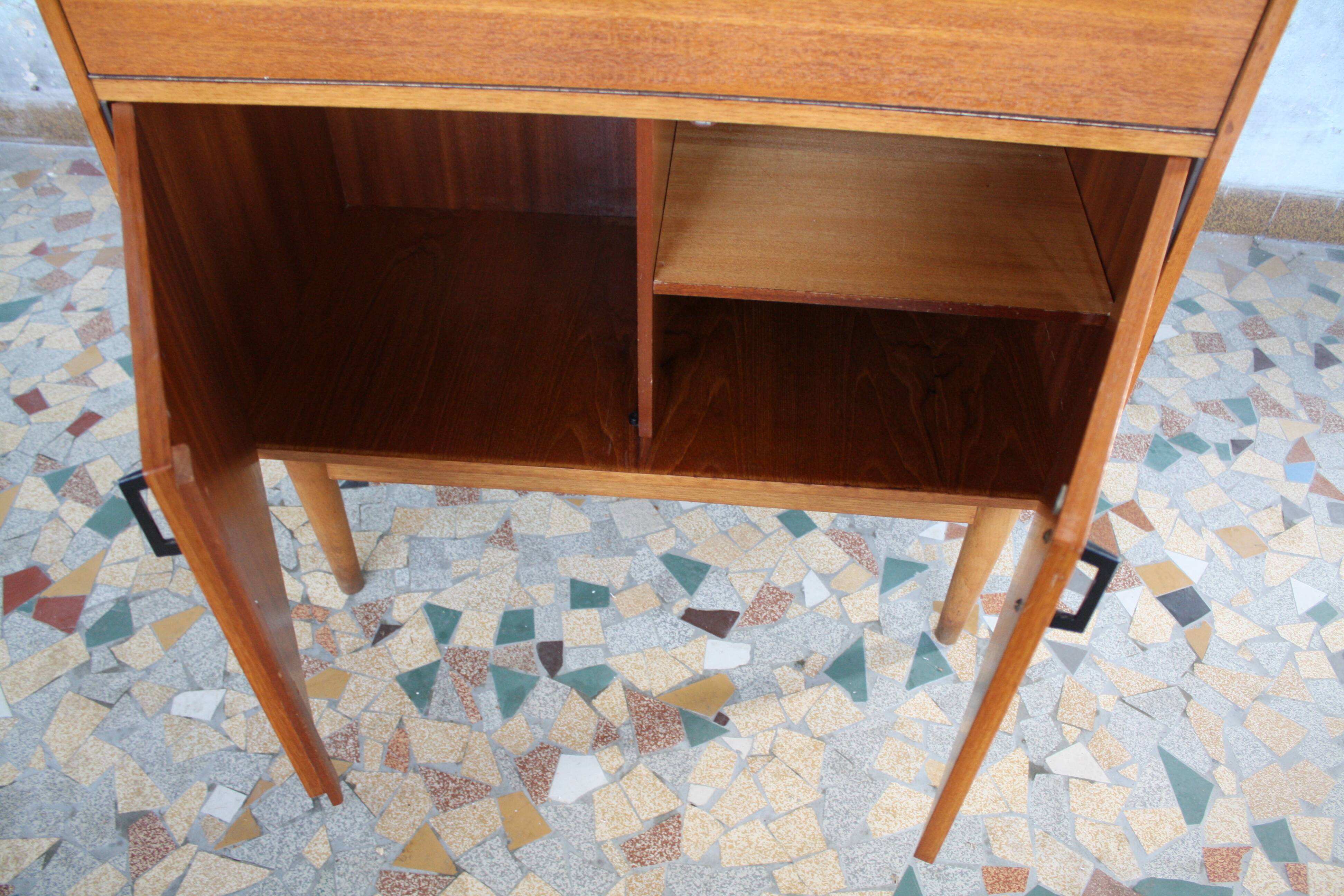 Secretary teck vintage oak