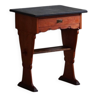 Swedish Gustavian 19th-century bureau / side table, handcrafted and antique