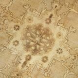 7x10 Vintage Cream & Brown Persian Rug, 205x316Cm