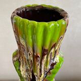 Large vase style Vallauris pistachio