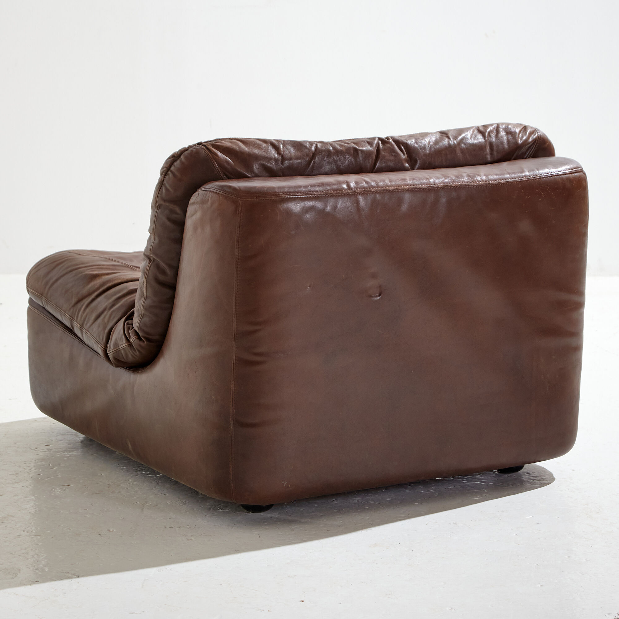 Modular leather sofa by Dreipunkt, set of 3.