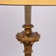 Rococo Italian Wooden Floor Lamp in Gold, 1950s