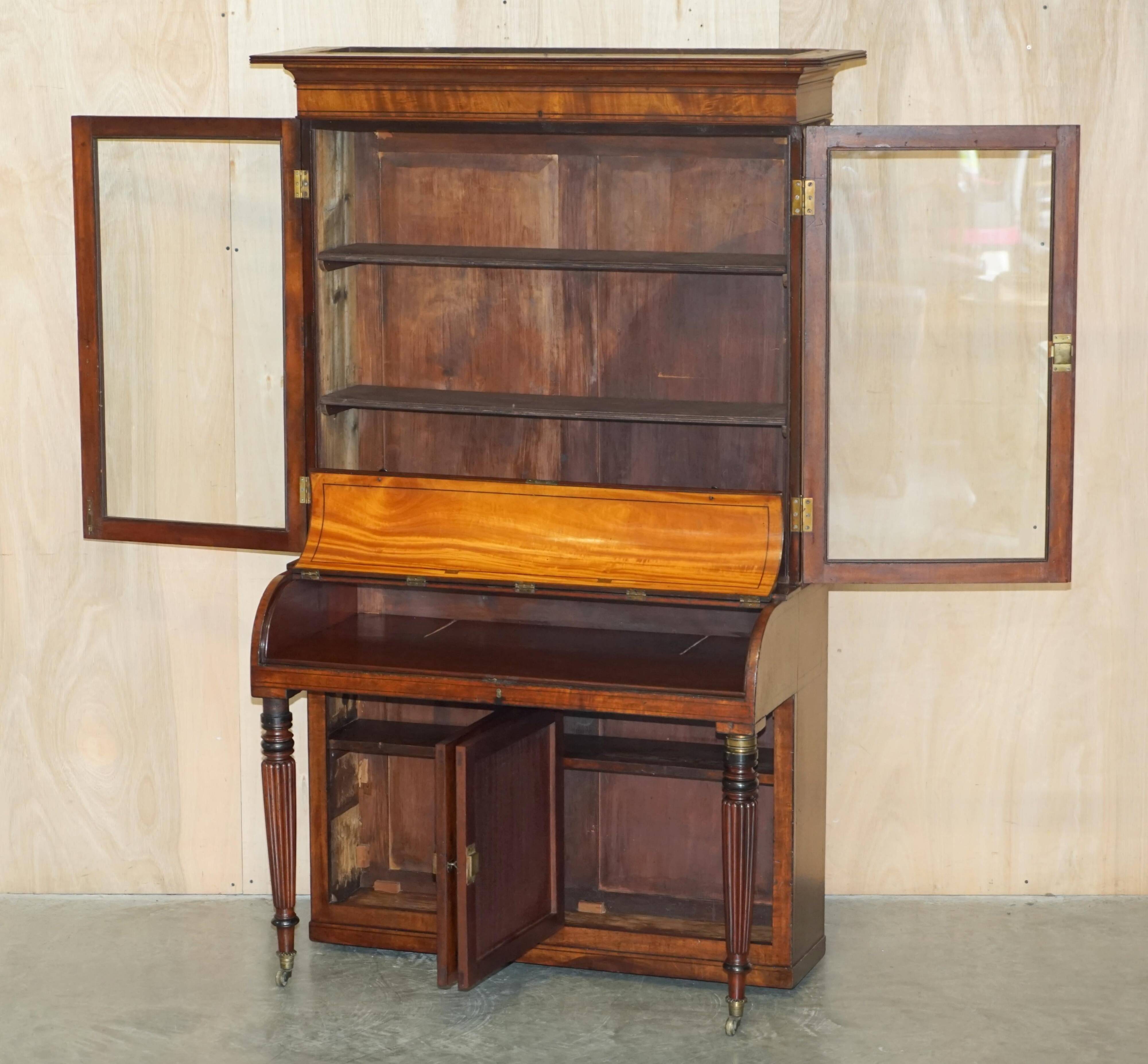 Victorian Scriban Desk in Walnut, 1860