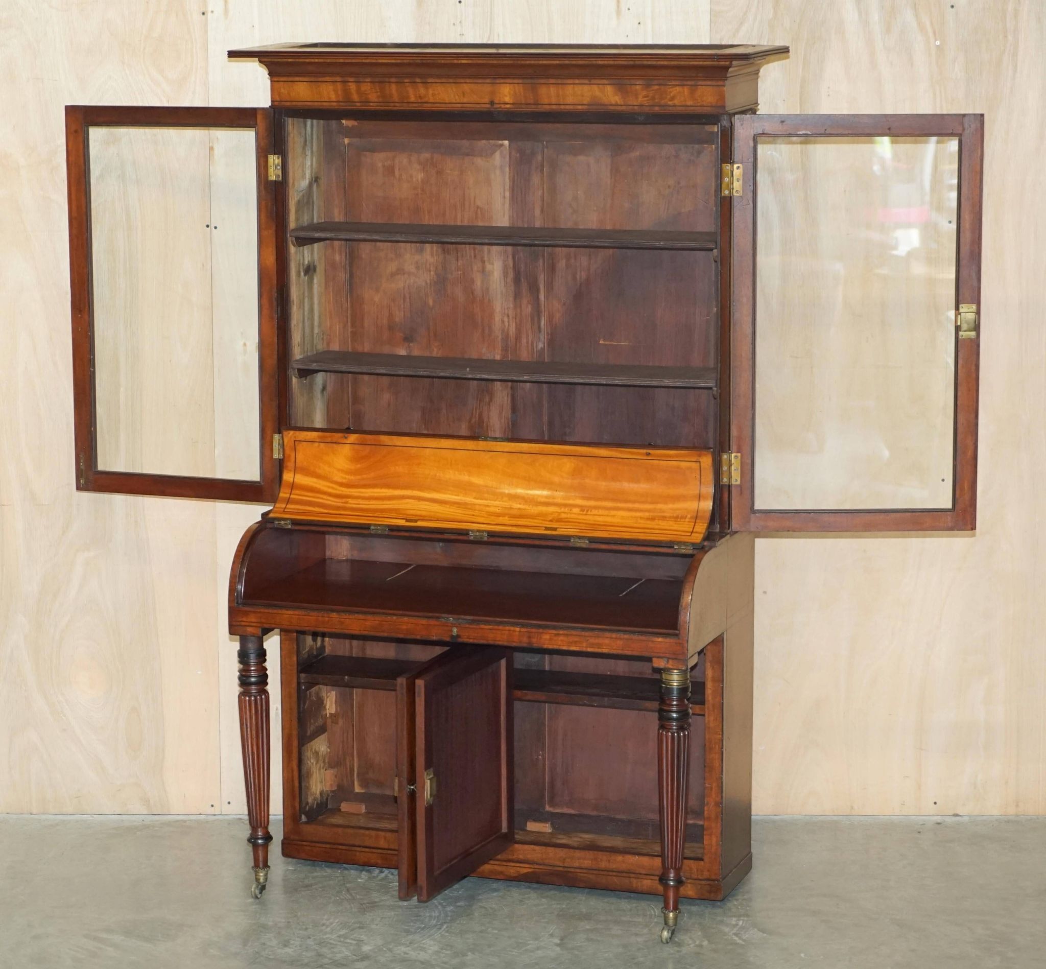 Victorian Scriban Desk in Walnut, 1860