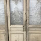 Three-door series engraved with acid