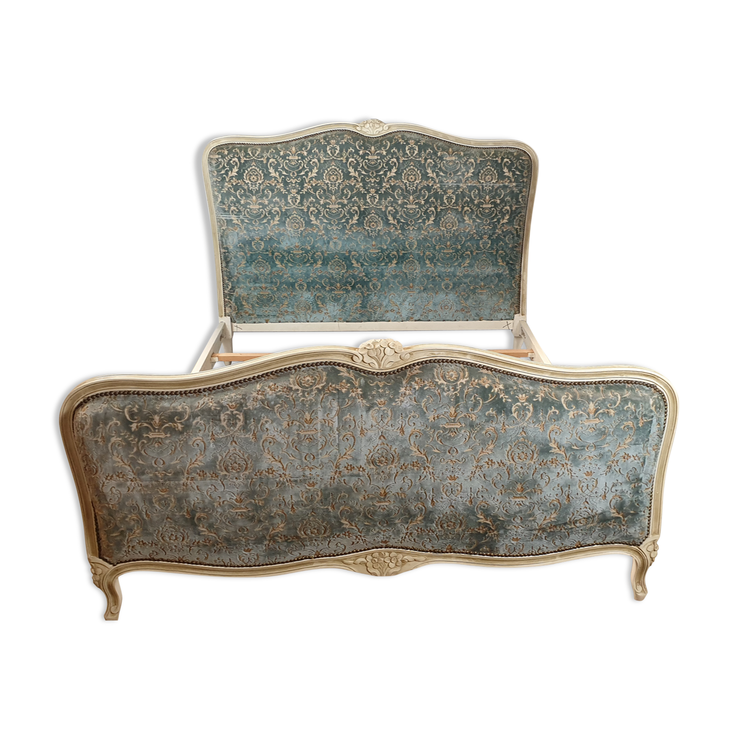 Louis XV style padded bed 140x190