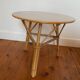 Ensemble table + chaise enfant en rotin.