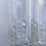 6 Verres à orangeade moulés billes en creux