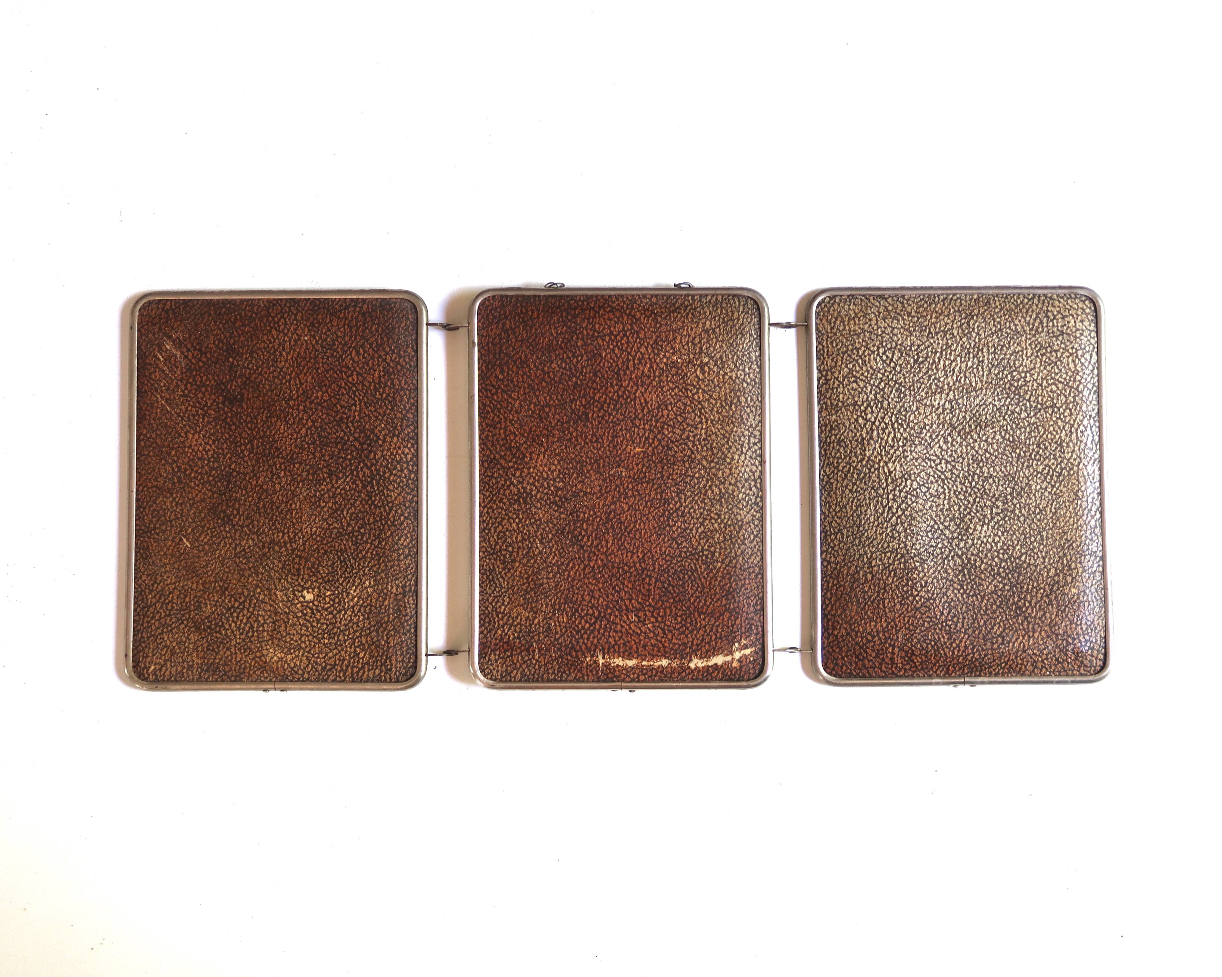 Miroir de barbier triptyque, années 50