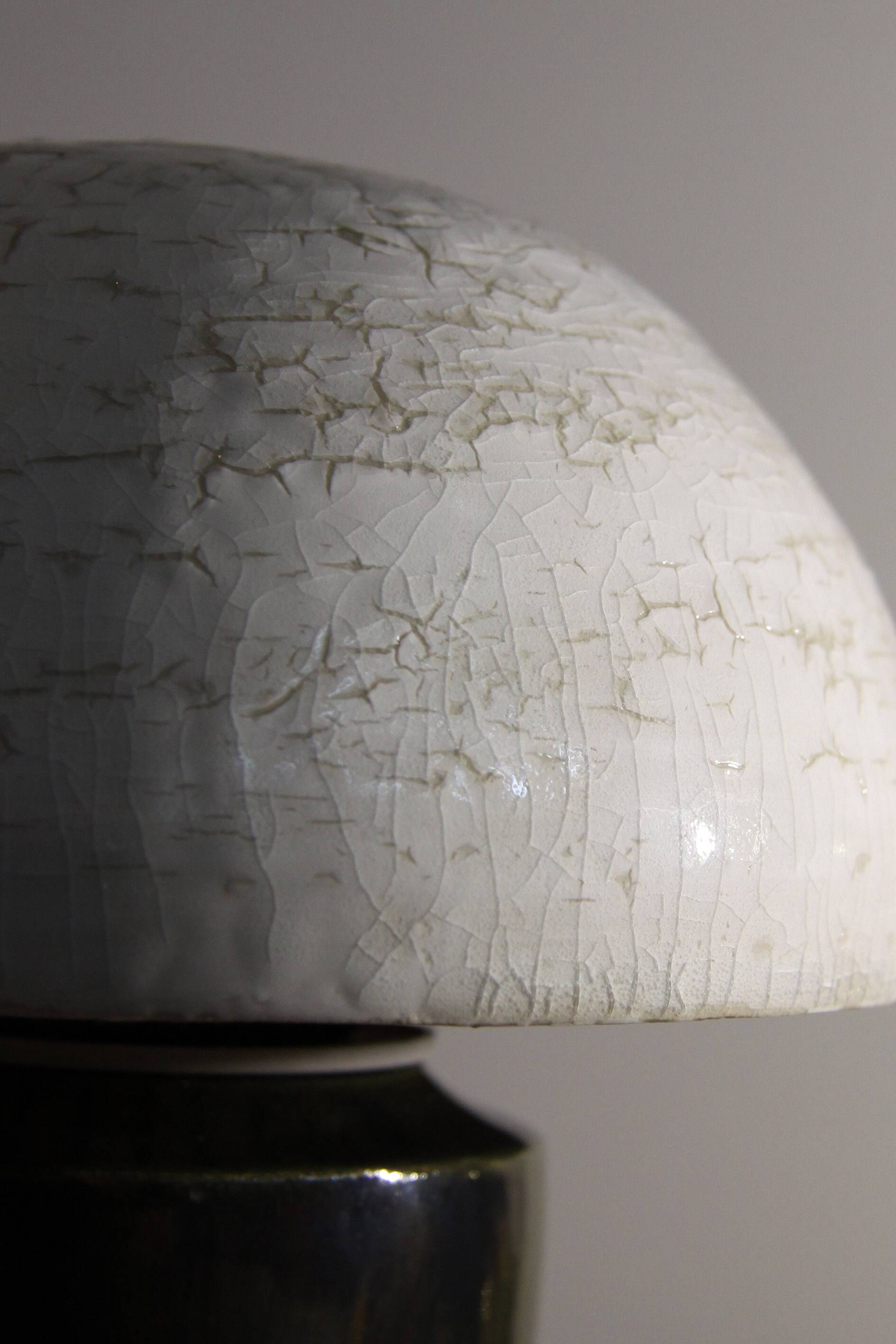 Ceramic mushroom lamp