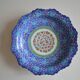 Islamic art enamel metal dish