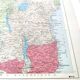 Vintage Central Africa map 38x43cm from 1950