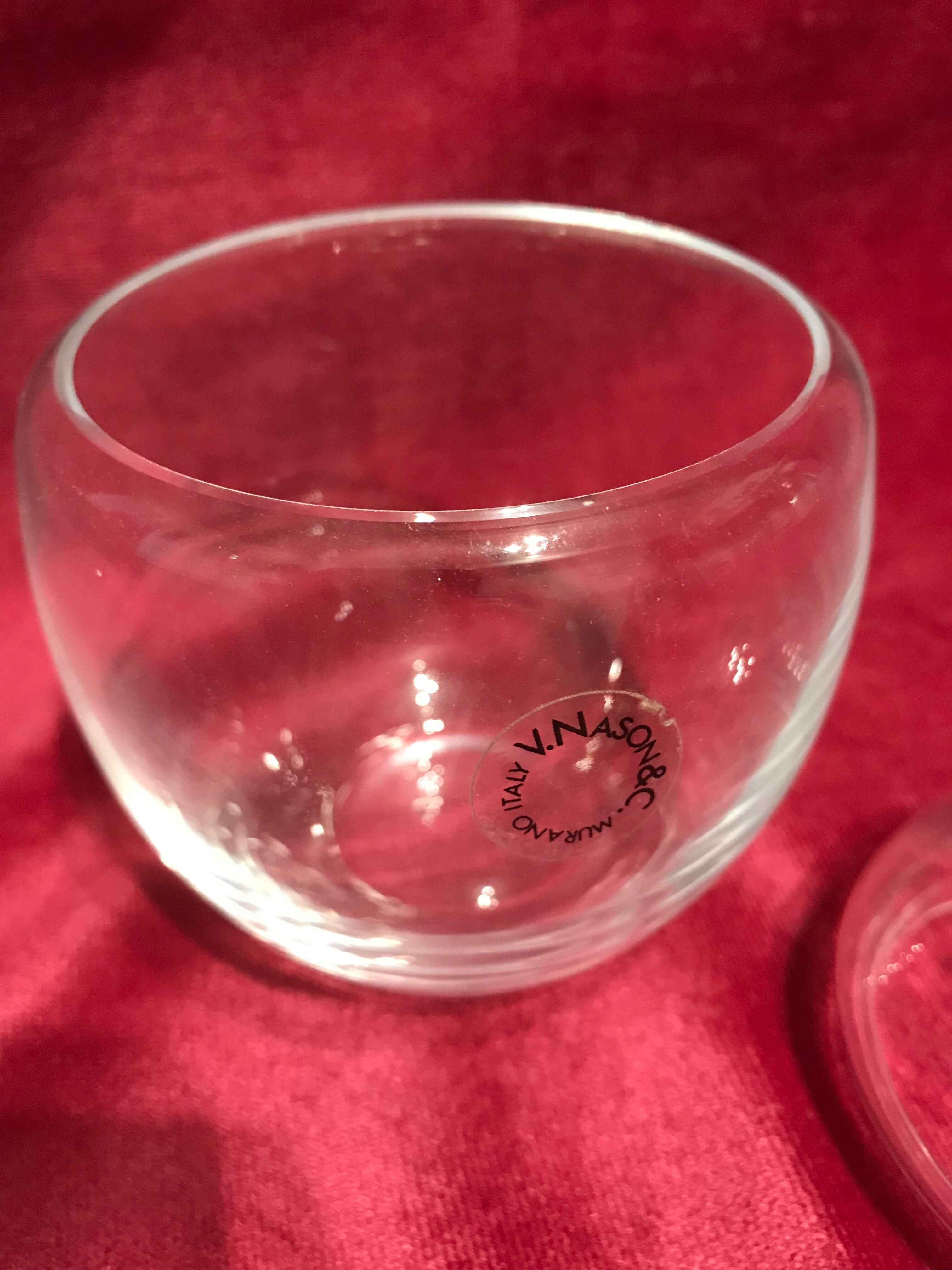 Murano Nason glass candy box signed
