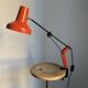 Vintage 1970s architect's desk lamp RDA (DDR - GDR) red - 50 cm