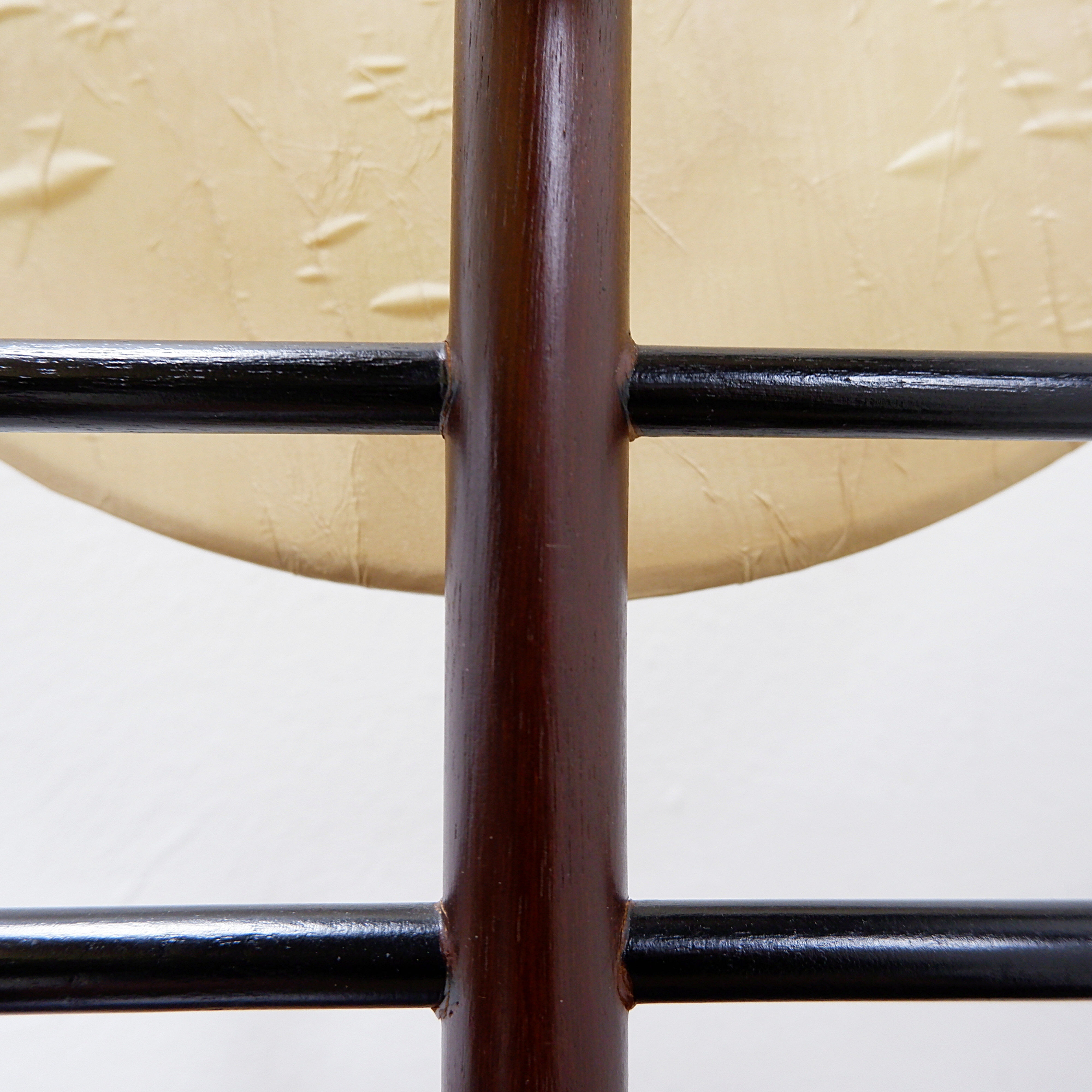 Pair of boho-style disc lamps