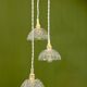 Vintage triple suspension lampshade in cut glass - tableware collection