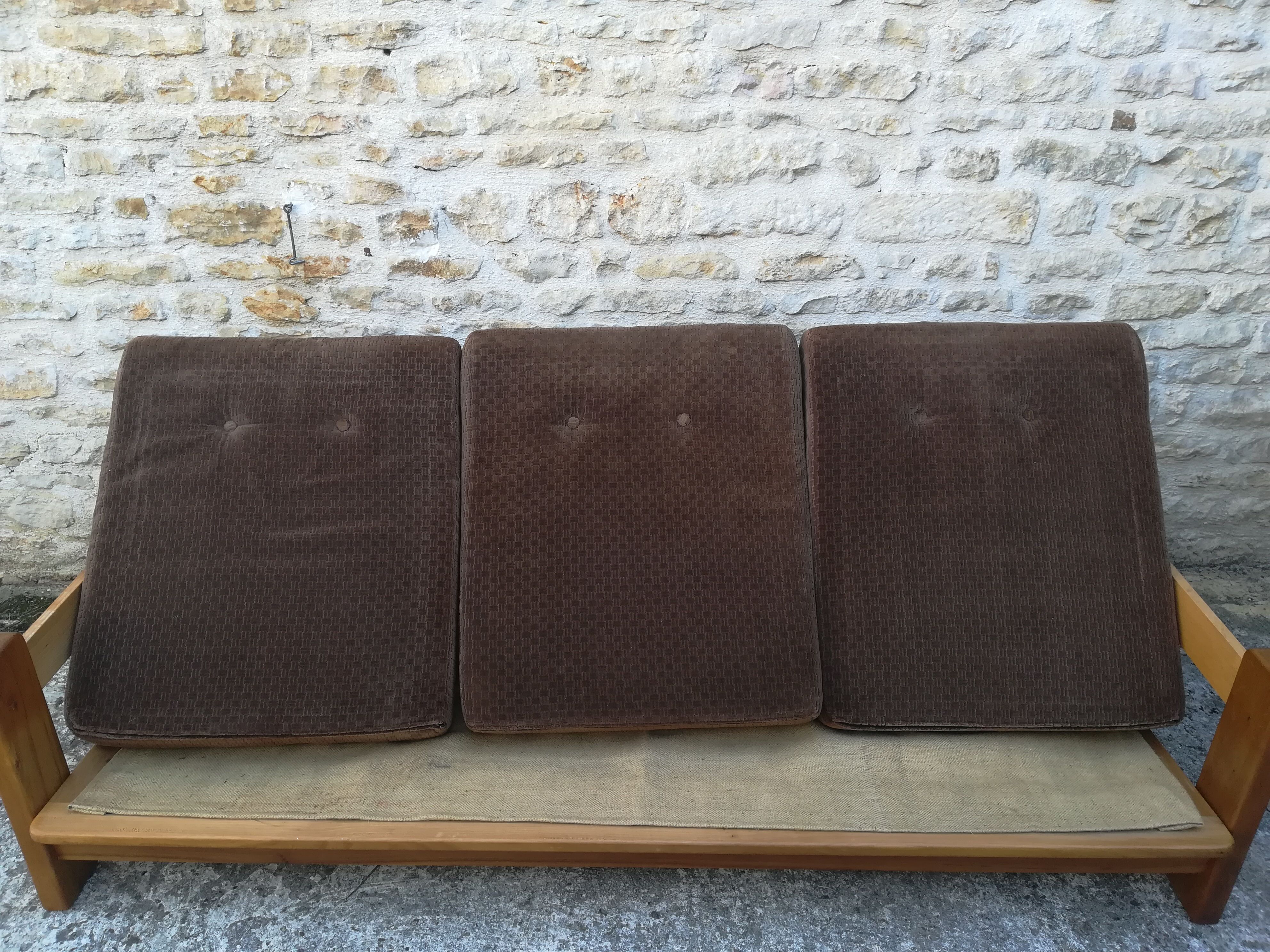 Scandinavian elm sofa