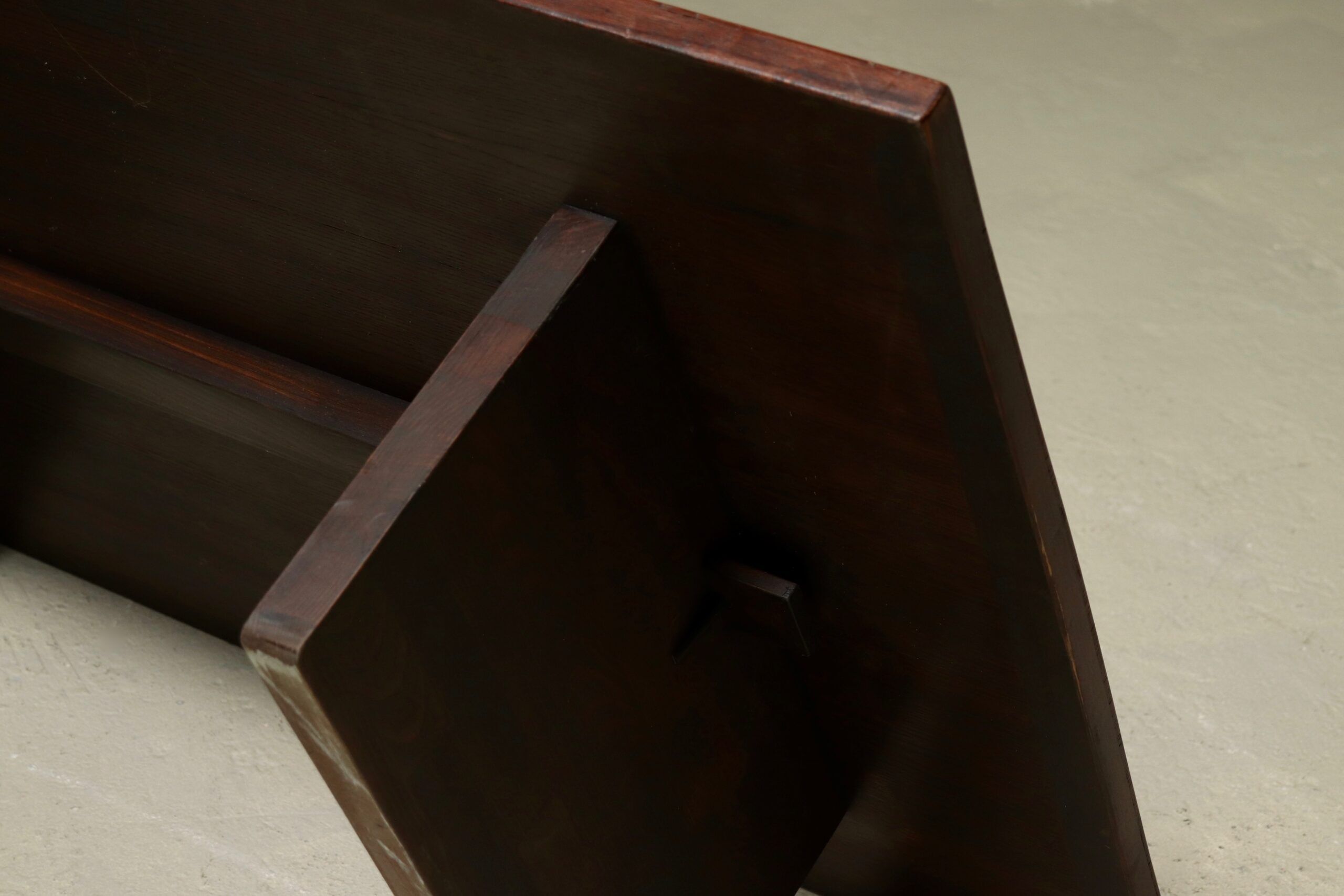 Bamboo and wood coffee table by Axel Vervoordt 1980s