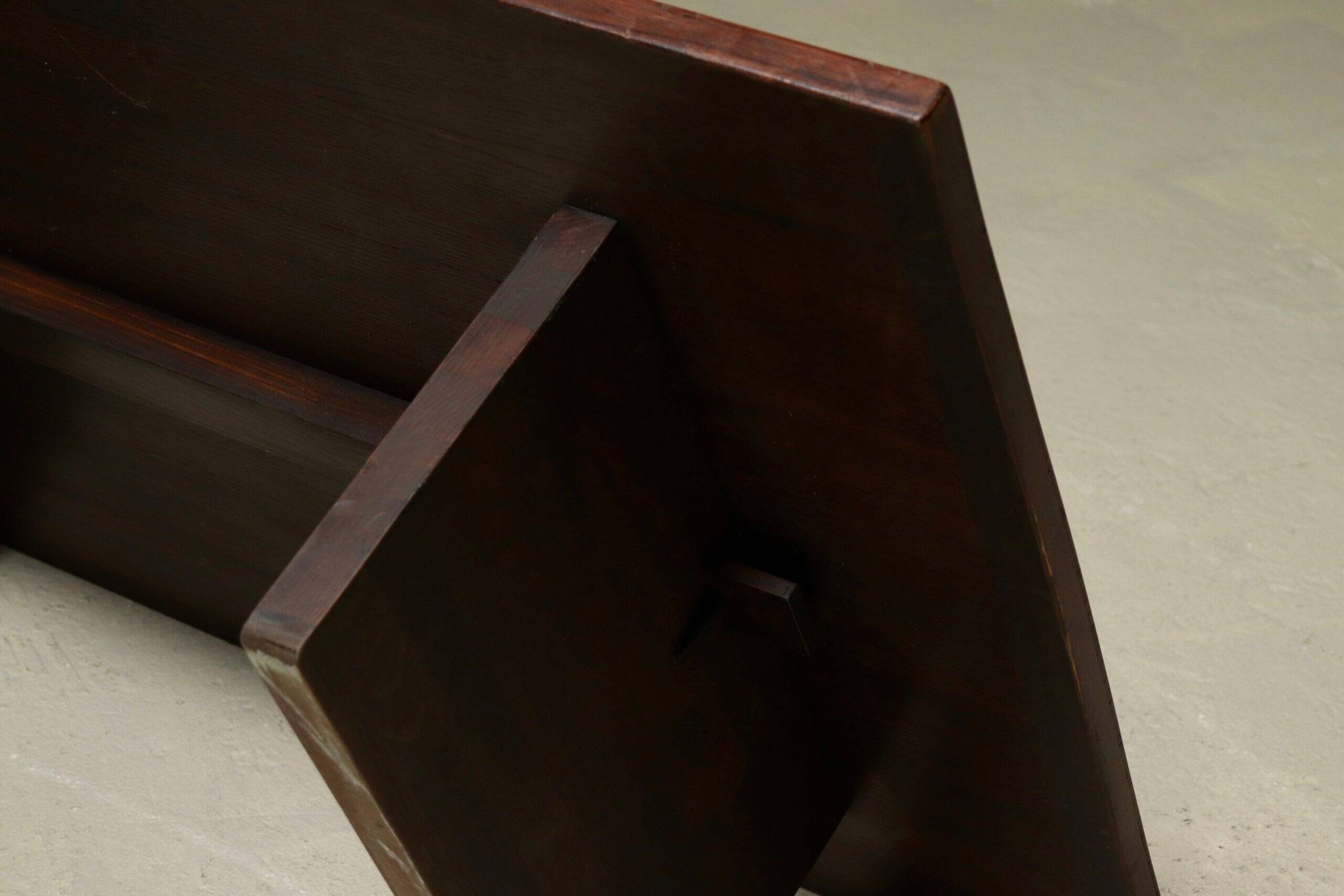 Bamboo and wood coffee table by Axel Vervoordt 1980s