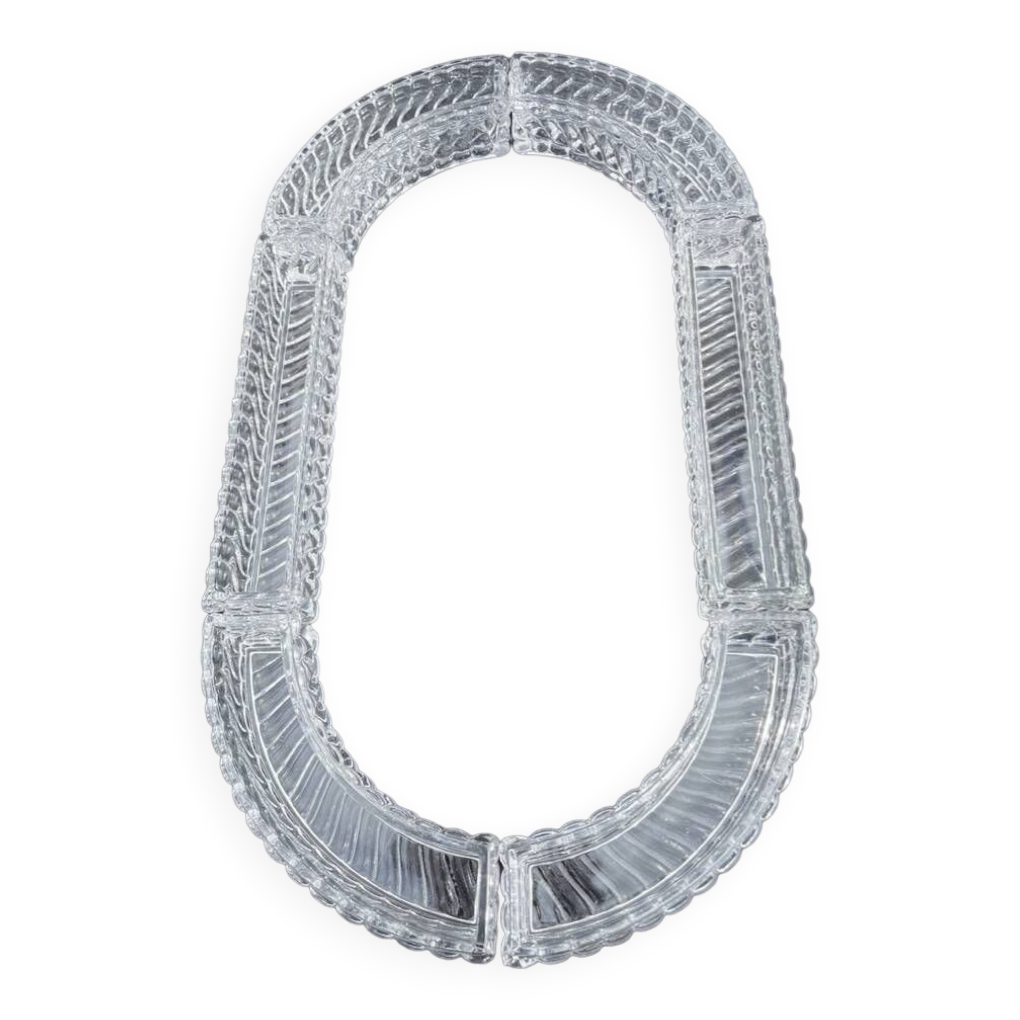 Baccarat twisted bamboo table planter – 19th-early 20th century