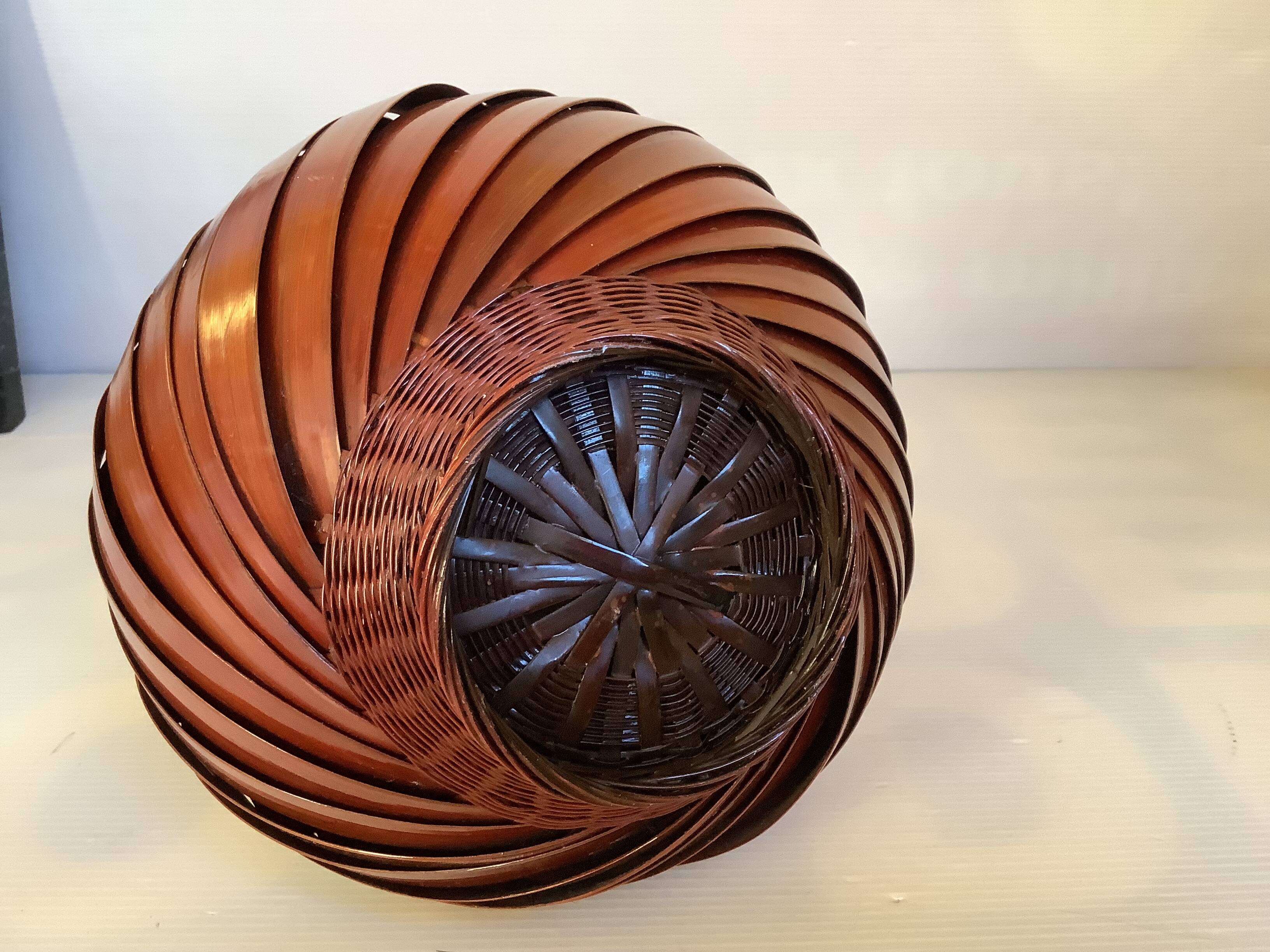 Large bamboo ikebana vase