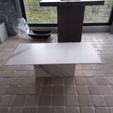 Composite marble effect coffee table